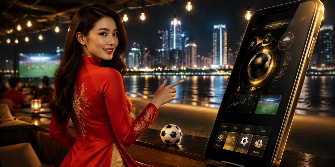 Màn hình hiển thị lịch thi đấu bóng đá và esports trực tiếp